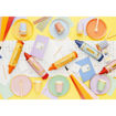 Picture of PAPER PLATES PASTEL RAINBOW 21CM - 6 PACK